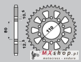 JR ZĘBATKA TYLNA 334 40 HONDA VF 750C MAGNA '94-'04 (RC43) (JTR1334.40) (ŁAŃC. 530) (33440JT)
