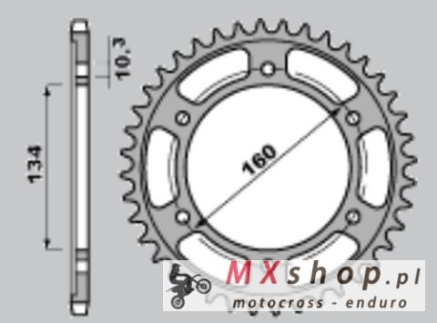 JR ZĘBATKA TYLNA 4405 42 HONDA CBR 600 RR '03-'06 (130742JT) JR ZĘBATKA TYLNA 4405 42 HONDA CBR 600 RR '03-'06 (130742JT)