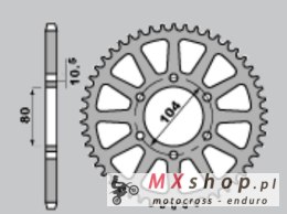 JR ZĘBATKA TYLNA 478 42 KAWASAKI Z 1000 '03-'20, Z 1000SX '11-'18, ZX-10R '08-'10, ZX-10RR '17-'18
