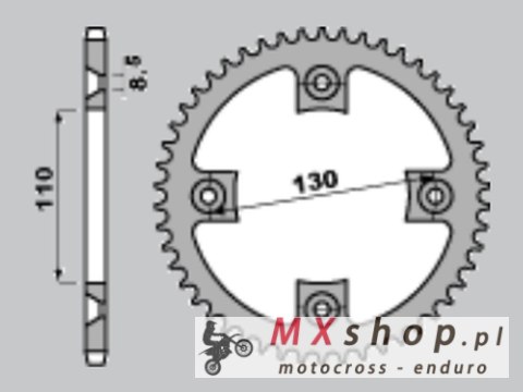 JR ZĘBATKA TYLNA ALUMINIOWA (CZERWONA) 4306 50 HONDA CR 80/85 '86-07, CRF 150R '07-25 (430650) (JTR215.50) (STD.+1) (ŁAŃC.420) JR ZĘBATKA TYLNA ALUMINIOWA (CZERWONA) 4306 50 HONDA CR 80/85 '86-07, CRF 150R '07-25 (430650) (JTR215.50) (STD.+1) (ŁAŃC.420)
