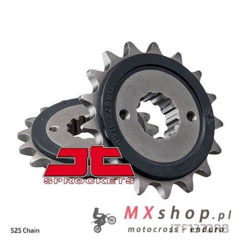 JT ZĘBATKA PRZEDNIA 348 17 Z GUMĄ HONDA XRV 750 AFRICA TWIN '90-'03 (34817JTRB) (ŁAŃC. 525)