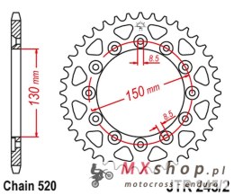 JT ZĘBATKA TYLNA 270 47 YAMAHA WR 250R '08-'20 (27047JT) (ŁAŃC. 520)
