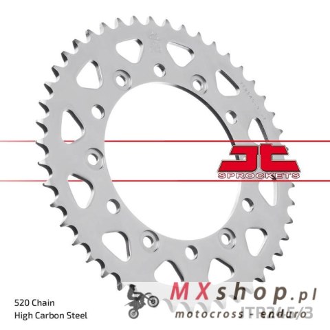 JT ZĘBATKA TYLNA 4309 43 HONDA XL600/XL500/NX650/XR600/FX650 (430942JT) (ŁAŃC. 520) JT ZĘBATKA TYLNA 4309 43 HONDA XL600/XL500/NX650/XR600/FX650 (430942JT) (ŁAŃC. 520)