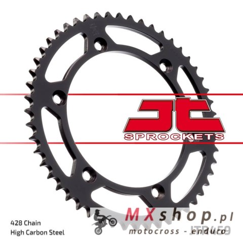 JT ZĘBATKA TYLNA 4330 52 KAWASAKI KDX 125 '90-'99 (433052JT) (ŁAŃC. 428) JT ZĘBATKA TYLNA 4330 52 KAWASAKI KDX 125 '90-'99 (433052JT) (ŁAŃC. 428)