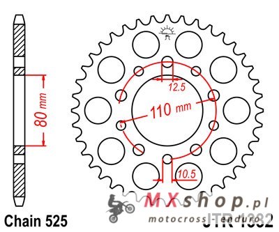 JT ZĘBATKA TYLNA 4350 40 HONDA CB 500 '94-'03, CB 750F '93-'03 (435040JTZBK) (ŁAŃC. 525) KOLOR CZARNY JT ZĘBATKA TYLNA 4350 40 HONDA CB 500 '94-'03, CB 750F '93-'03 (435040JTZBK) (ŁAŃC. 525) KOLOR CZARNY