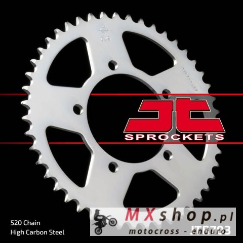 JT ZĘBATKA TYLNA 4396 47 BMW G650 X-MOTO '07-'08 (439647JT) (ŁAŃC. 520) JT ZĘBATKA TYLNA 4396 47 BMW G650 X-MOTO '07-'08 (439647JT) (ŁAŃC. 520)