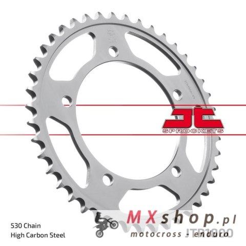 JT ZĘBATKA TYLNA 4409 43 SUZUKI GSF 1250 '06-'16, GSXR 1000/1300 (440943JTZBK) (ŁAŃC. 530) KOLOR CZARNY JT ZĘBATKA TYLNA 4409 43 SUZUKI GSF 1250 '06-'16, GSXR 1000/1300 (440943JTZBK) (ŁAŃC. 530) KOLOR CZARNY