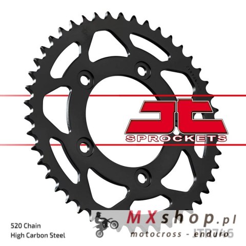 JT ZĘBATKA TYLNA 4444 44 DUCATI PANIGALE 899 14-15, SCRAMBLER 800 15-18 (-2) (444444JT) (ŁAŃC.520) JT ZĘBATKA TYLNA 4444 44 DUCATI PANIGALE 899 14-15, SCRAMBLER 800 15-18 (-2) (444444JT) (ŁAŃC.520)