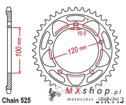 JT ZĘBATKA TYLNA 4447 40 APRILIA RSV 1000 11-15 (444740JT) (ŁAŃC.525)