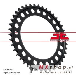 JT ZĘBATKA TYLNA 4613 42 BMW F 800 GS '06-'13 NA ŚRUBĘ 10,5MM (461342JTZBK) (ŁAŃC. 525) KOLOR CZARNY
