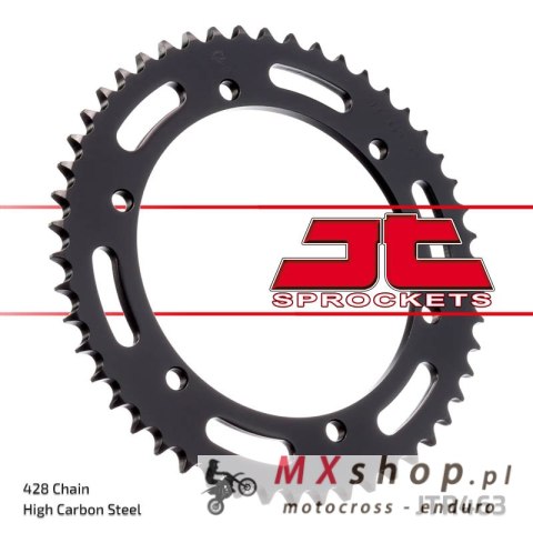 JT ZĘBATKA TYLNA 463 50 KAWASAKI KMX 200 '88-'92, KMX 125 '86-'03 (+2) (ŁAŃC. 428) (46350JT) JT ZĘBATKA TYLNA 463 50 KAWASAKI KMX 200 '88-'92, KMX 125 '86-'03 (+2) (ŁAŃC. 428) (46350JT)