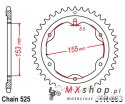 JT ZĘBATKA TYLNA 4642 38 KTM 1290 SUPERDUKE (14-18) (464238JTZBK) (ŁAŃC.525) KOLOR CZARNY - ZASTĘPUJE JTR893.38