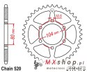 JT ZĘBATKA TYLNA 478 43 KAWASAKI ZX6R (05-13), Z750 (47843JTZBK) (MOŻE BYĆ ZASTĄPIONA PRZEZ 4578 43 JTR1478.43) (ŁAŃC. 520) KOLO