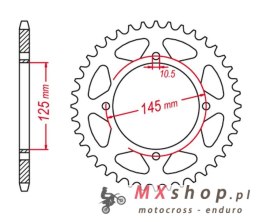 GROSSKOPF PROMOCJA ZĘBATKA TYLNA 857 45 YAMAHA XT600 '83-'03 (JTR857.45)