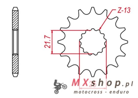 GROSSKOPF WYPRZEDAŻ ZĘBATKA PRZEDNIA 582 16 YAMAHA TDM850 '91-'95, KAWASAKI ZR-7S '99-04, ZXR-R '96-'03 (JTF520.16) GROSSKOPF WYPRZEDAŻ ZĘBATKA PRZEDNIA 582 16 YAMAHA TDM850 '91-'95, KAWASAKI ZR-7S '99-04, ZXR-R '96-'03 (JTF520.16)