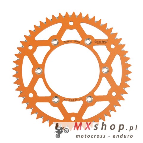 GROSSKOPF WYPRZEDAŻ ZĘBATKA TYLNA ALUMINIOWA T7075 (ERGAL) 899 52 (89952) KTM/HUSQVARNA/HUSABERG (JTA897.52) (ŁAŃC. 520) KOLOR P GROSSKOPF WYPRZEDAŻ ZĘBATKA TYLNA ALUMINIOWA T7075 (ERGAL) 899 52 (89952) KTM/HUSQVARNA/HUSABERG (JTA897.52) (ŁAŃC. 520) KOLOR P