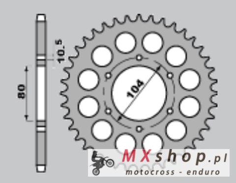 JR WYPRZEDAŻ ZĘBATKA TYLNA 488 42 KAWASAKI ZRX 1200 R/S 01-06, ZXR 750 91-92 (48842JT) (ŁAŃC. 530) JR WYPRZEDAŻ ZĘBATKA TYLNA 488 42 KAWASAKI ZRX 1200 R/S 01-06, ZXR 750 91-92 (48842JT) (ŁAŃC. 530)