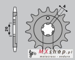 JR ZĘBATKA PRZEDNIA 555 15 YAMAHA XT / TTR 225 '92-'04 (55515JT) (ŁAŃC. 428)