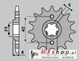 JR ZĘBATKA PRZEDNIA 575 15 YAMAHA XT 600 '83-'86 (JTF575.15)