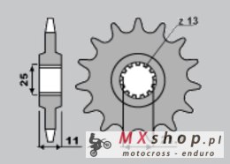 JR ZĘBATKA PRZEDNIA 580 15 YAMAHA FZR 1000/ FZ6/ R6 (JTF580.15)