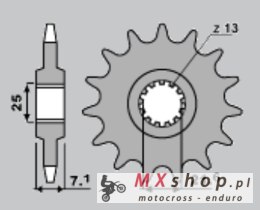 JR ZĘBATKA PRZEDNIA 585 16 (57816JT) YAMAHA XTZ 750 '89-'98, KAWASAKI ZX6R '07-'08
