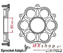 JT ADAPTER ZĘBATKI TYLNEJ DUCATI 1098/1099/1198, MULTISTRADA 1200, DIAVEL 1198