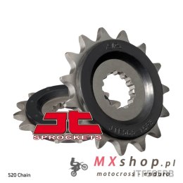 JT ZĘBATKA PRZEDNIA 565 15 Z GUMĄ KAWASAKI ER6F/N '06-'14 , KLE 650 '06-'20, EX650, SUZUKI SV 650 16-19 (56515JTRB) (ŁAŃC. 520)