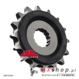 JT ZĘBATKA PRZEDNIA Z GUMĄ 577 16 YAMAHA DT 125R '93-'06, KAWASAKI NINJA 125 / Z 125 '19 (57716JTRB) (ŁAŃC. 428)