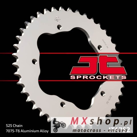 JT ZĘBATKA TYLNA 4320 38 ALUMINIOWA DUCATI 796/848/1100 (432038JT) (JTA752.38)* (ŁAŃC. 525) JT ZĘBATKA TYLNA 4320 38 ALUMINIOWA DUCATI 796/848/1100 (432038JT) (JTA752.38)* (ŁAŃC. 525)