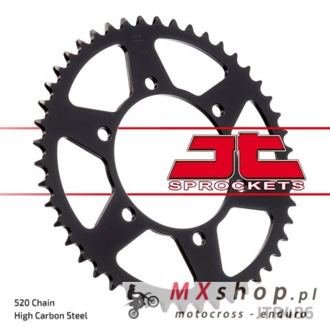 JT ZĘBATKA TYLNA 504 43 KAWASAKI NINJA 250 09-11 (50443JT)* (ŁAŃC. 520) JT ZĘBATKA TYLNA 504 43 KAWASAKI NINJA 250 09-11 (50443JT)* (ŁAŃC. 520)