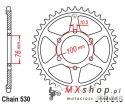 JT ZĘBATKA TYLNA 816 45 SUZUKI GSXR1100, GSXR750 (92-95) (81645JTZBK) (ŁAŃC. 530) KOLOR CZARNY - ZAMIENNA Z 825 45