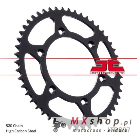 JT ZĘBATKA TYLNA 899 42 KTM SX/EXC (89942JTZBK) (ŁAŃC. 520) KOLOR CZARNY JT ZĘBATKA TYLNA 899 42 KTM SX/EXC (89942JTZBK) (ŁAŃC. 520) KOLOR CZARNY