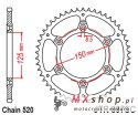 JT ZĘBATKA TYLNA 899 48 KTM SX/EXC ULTRALIGHT SAMOOCZYSZCZAJĄCA (89948JTSC) (ŁAŃC. 520)