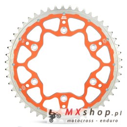 MOTO-MASTER PROMOCJA ZĘBATKA TYLNA DUAL RING (STALOWO-ALUMINIOWA) 899 48 (89948) KOLOR POMARAŃCZOWY KTM/HUSQVARNA/HUSABERG (JTA8
