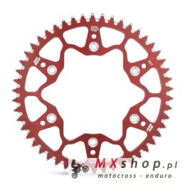MOTO-MASTER ZĘBATKA TYLNA ALUMINIOWA T7075 (ERGAL) 820 50 (82050) KOLOR CZERWONY HUSQVARNA CR/WR/TE/TC '90-'13, BETA RR '05-'12 