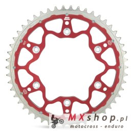 MOTO-MASTER ZĘBATKA TYLNA DUAL RING (STALOWO-ALUMINIOWA) 289 51 (28951) KOLOR CZERWONY HONDA CR / CRF '83-'25, BETA RR '13-'25, 