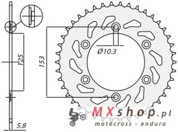SUNSTAR ZĘBATKA TYLNA 288 45 HONDA XR 650L '93-'15, XR 600R '91-'00 (-3) (JTR301.45) (ŁAŃC. 520) (28845JT)