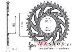 SUNSTAR ZĘBATKA TYLNA 334 44 HONDA VF 750C MAGNA '94-'04 (RC43) (JTR1334.44) (ŁAŃC. 530) (33444JT)