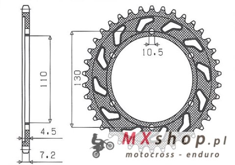 SUNSTAR ZĘBATKA TYLNA 4385 45 YAMAHA R6 '06-'20, MT09 '14-'19, SUZUKI GSXR 750 '11-'19, GSXR 1000 '17-'19, XSR 900 '16-'19 (JTR1 SUNSTAR ZĘBATKA TYLNA 4385 45 YAMAHA R6 '06-'20, MT09 '14-'19, SUZUKI GSXR 750 '11-'19, GSXR 1000 '17-'19, XSR 900 '16-'19 (JTR1