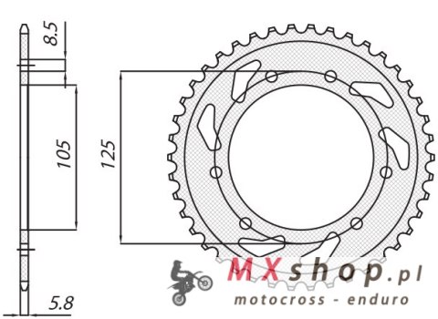 SUNSTAR ZĘBATKA TYLNA 4402 53 DERBI SENDA 50R/SM, APRILIA RX 50, MBK 50 (JTR1131.53) (ŁAŃC. 420) (440253JT) SUNSTAR ZĘBATKA TYLNA 4402 53 DERBI SENDA 50R/SM, APRILIA RX 50, MBK 50 (JTR1131.53) (ŁAŃC. 420) (440253JT)