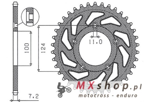 SUNSTAR ZĘBATKA TYLNA 4443 38 DUCATI 749 '03-'06 (JTR744.38) (ŁAŃC. 525) (444338JT) SUNSTAR ZĘBATKA TYLNA 4443 38 DUCATI 749 '03-'06 (JTR744.38) (ŁAŃC. 525) (444338JT)