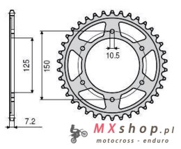 SUNSTAR ZĘBATKA TYLNA 4454 42 KTM 950/990/1190 ADVENTURE / R LC8 '03-'16 (JTR899.42) (ŁAŃC. 525) (445442JT)