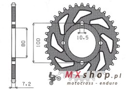 SUNSTAR ZĘBATKA TYLNA 4533 45 SUZUKI GZ 125 MARUDER '98-'11 (JTR1794.45) (ŁAŃC. 428) (453345JT)
