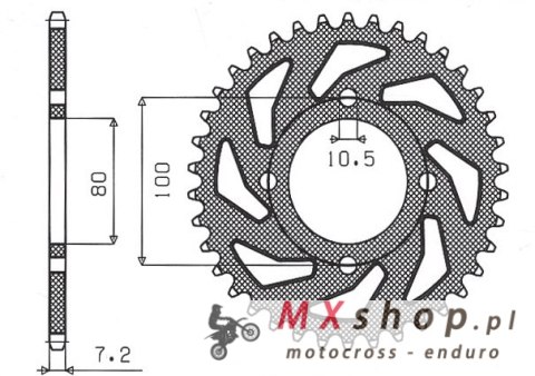 SUNSTAR ZĘBATKA TYLNA 4533 45 SUZUKI GZ 125 MARUDER '98-'11 (JTR1794.45) (ŁAŃC. 428) (453345JT) SUNSTAR ZĘBATKA TYLNA 4533 45 SUZUKI GZ 125 MARUDER '98-'11 (JTR1794.45) (ŁAŃC. 428) (453345JT)