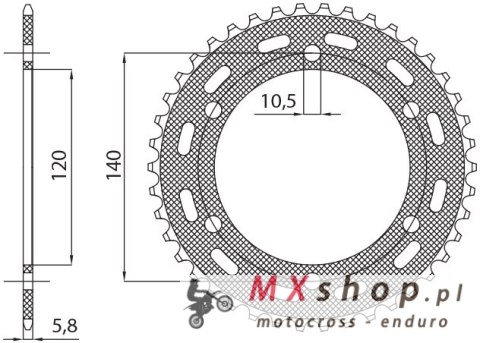 SUNSTAR ZĘBATKA TYLNA 475 42 KAWASAKI KLR 250 '84-'05 (JTR1490.42) (ŁAŃC. 520) (47542JT) SUNSTAR ZĘBATKA TYLNA 475 42 KAWASAKI KLR 250 '84-'05 (JTR1490.42) (ŁAŃC. 520) (47542JT)