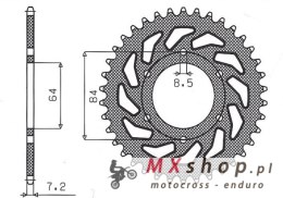 SUNSTAR ZĘBATKA TYLNA 809 53 SUZUKI DR 125SE '94-'00 (JTR809.53) (ŁAŃC. 428) (80953JT)
