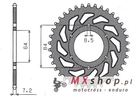 SUNSTAR ZĘBATKA TYLNA 809 53 SUZUKI DR 125SE '94-'00 (JTR809.53) (ŁAŃC. 428) (80953JT) SUNSTAR ZĘBATKA TYLNA 809 53 SUZUKI DR 125SE '94-'00 (JTR809.53) (ŁAŃC. 428) (80953JT)