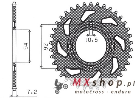 SUNSTAR ZĘBATKA TYLNA 835 49 YAMAHA TZR 125 88-93 (+4), RD 125 LC 1 82-85 (JTR835.49) (ŁAŃC. 428) (83549JT) SUNSTAR ZĘBATKA TYLNA 835 49 YAMAHA TZR 125 88-93 (+4), RD 125 LC 1 82-85 (JTR835.49) (ŁAŃC. 428) (83549JT)
