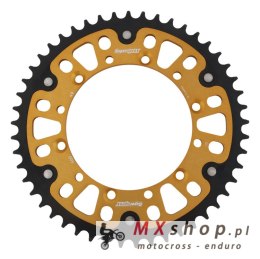SUPERSPROX PROMOCJA ZĘBATKA TYLNA 489 49 STEALTH (STALOWO-ALUMINIOWA) KAWASAKI KX/KXF `84-18 (JTR460.49) KOLOR ZŁOTY