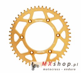 SUPERSPROX PROMOCJA ZĘBATKA TYLNA ALUMINIOWA 7075-T6 (ERGAL) 808 49 SUZUKI RM/RMZ (JTR808.49) KOLOR ZŁOTY